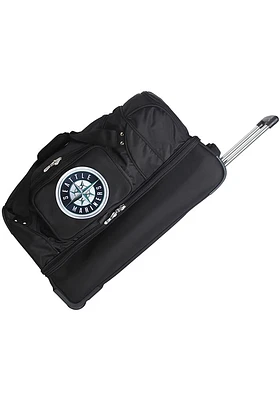 Seattle Mariners Black Rolling Duffel Luggage