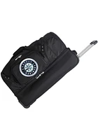 Seattle Mariners Black Rolling Duffel Luggage
