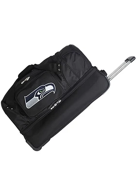 Seattle Seahawks Black Rolling Duffel Luggage