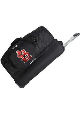 St Louis Cardinals Black Rolling Duffel Luggage