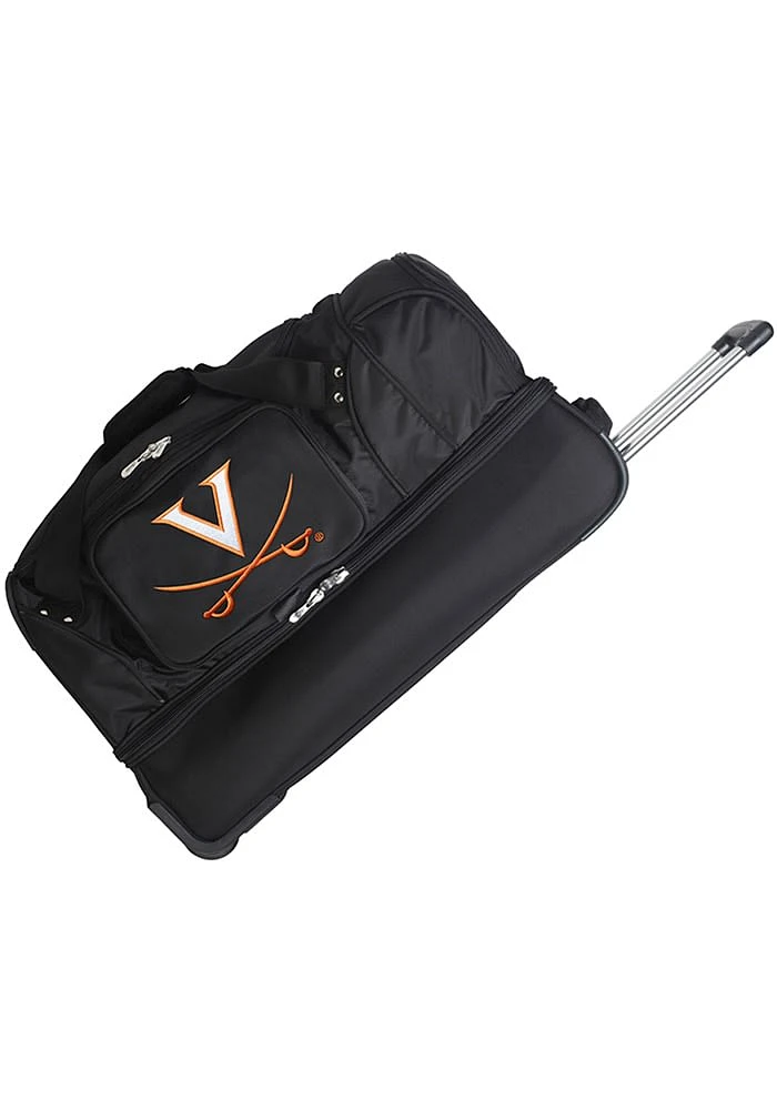 Virginia Cavaliers Black Rolling Duffel Luggage