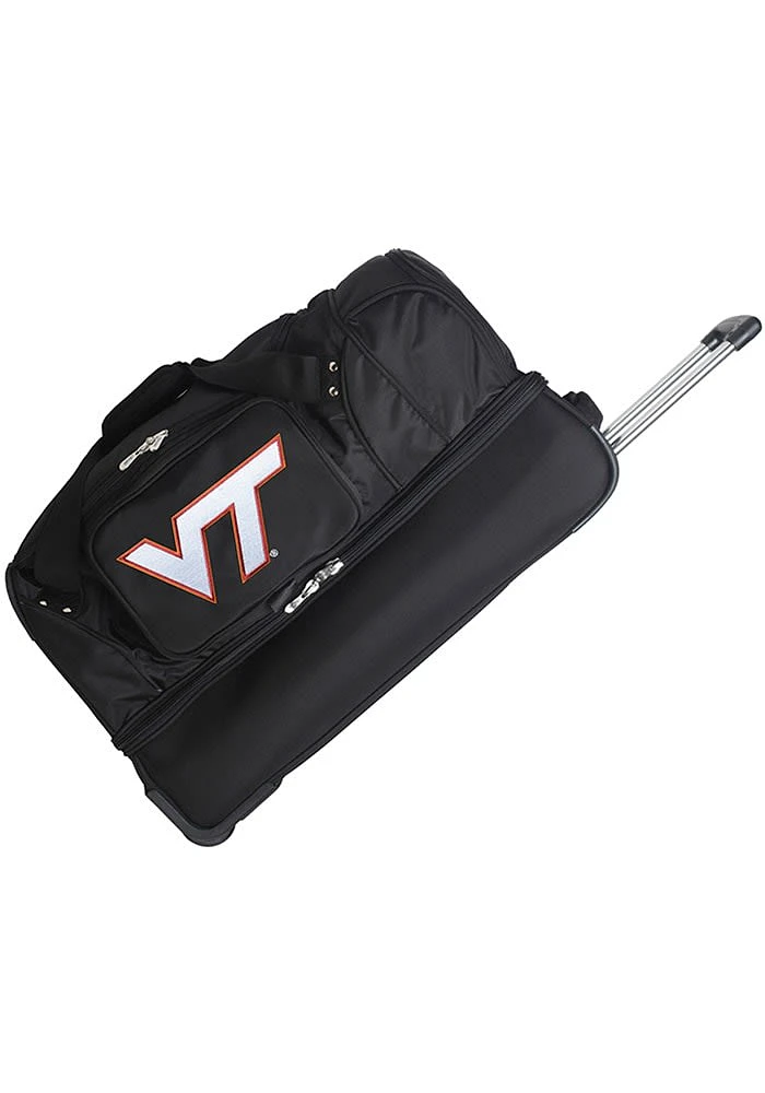 Virginia Tech Hokies Black Rolling Duffel Luggage