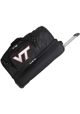 Virginia Tech Hokies Black Rolling Duffel Luggage