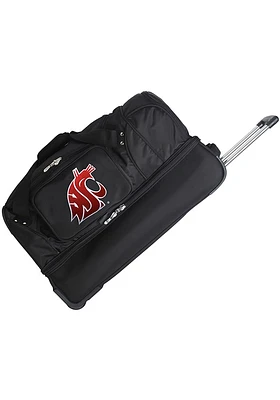 Washington State Cougars Black Rolling Duffel Luggage