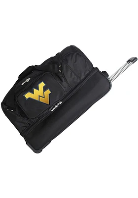 West Virginia Mountaineers Black Rolling Duffel Luggage