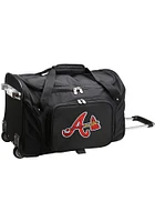 Atlanta Braves Black 22 Rolling Duffel Luggage