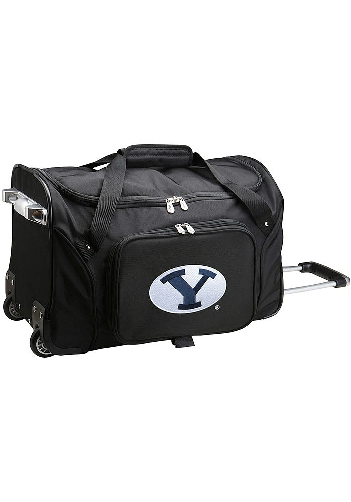 BYU Cougars Black 22 Rolling Duffel Luggage