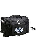 BYU Cougars Black 22 Rolling Duffel Luggage
