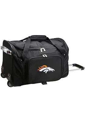 Denver Broncos Black 22 Rolling Duffel Luggage