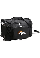Denver Broncos Black 22 Rolling Duffel Luggage