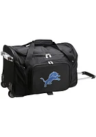 Detroit Lions Black 22 Rolling Duffel Luggage