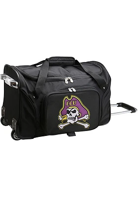 East Carolina Pirates Black 22 Rolling Duffel Luggage