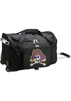 East Carolina Pirates Black 22 Rolling Duffel Luggage