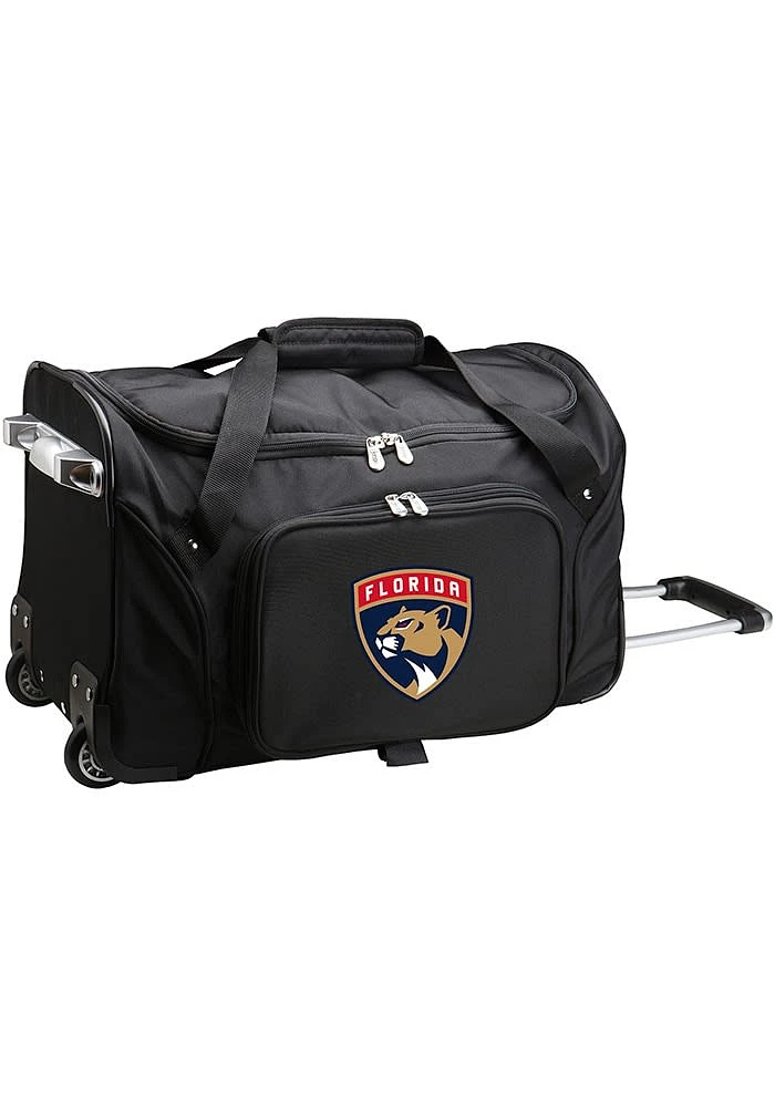 Florida Panthers Black Rolling Duffel Luggage