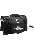 Gonzaga Bulldogs Black Rolling Duffel Luggage