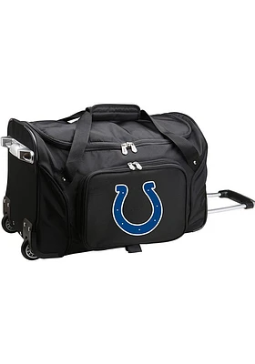 Indianapolis Colts Black Rolling Duffel Luggage