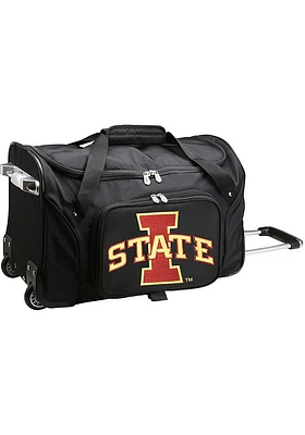 Iowa State Cyclones Black Rolling Duffel Luggage