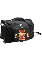 Iowa State Cyclones Black Rolling Duffel Luggage