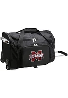 Mississippi State Bulldogs Black Rolling Duffel Luggage
