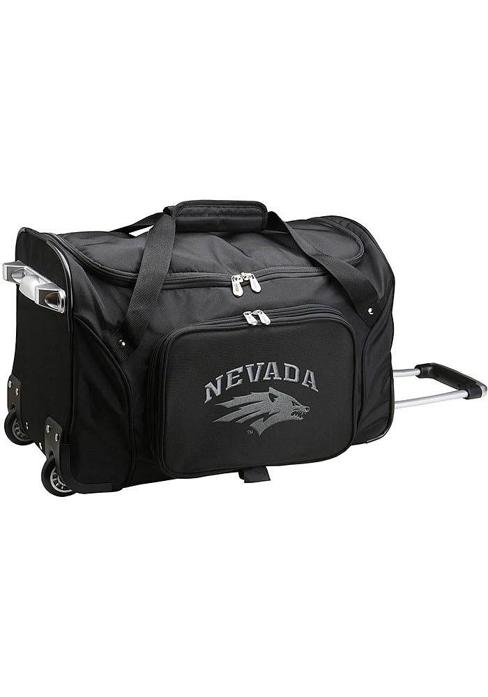 Nevada Wolf Pack Black Rolling Duffel Luggage
