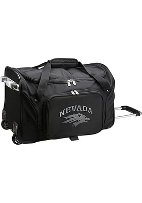 Nevada Wolf Pack Black Rolling Duffel Luggage