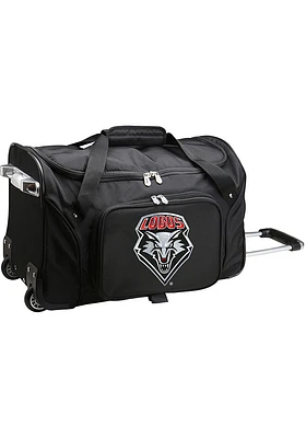 New Mexico Lobos Black Rolling Duffel Luggage