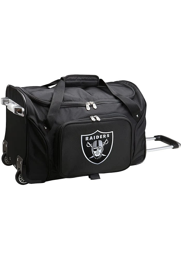 Las Vegas Raiders Black Rolling Duffel Luggage
