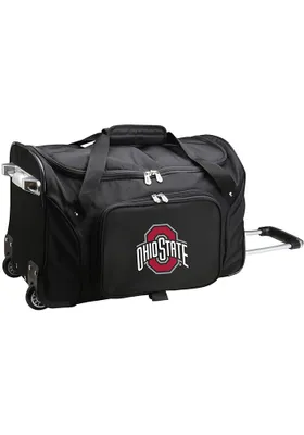 Ohio State Buckeyes Black Rolling Duffel Luggage