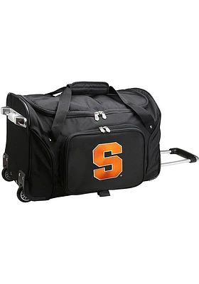 Syracuse Orange Black Rolling Duffel Luggage