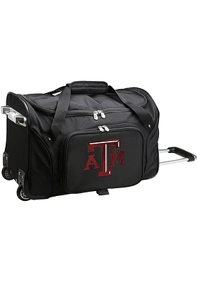 Texas A&M Aggies Black Rolling Duffel Luggage