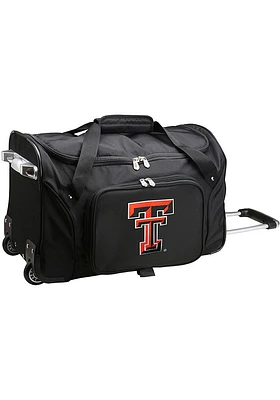 Texas Tech Red Raiders Black Rolling Duffel Luggage
