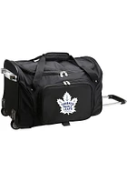 Toronto Maple Leafs Black Rolling Duffel Luggage