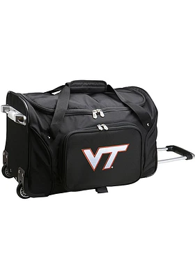 Virginia Tech Hokies Black 22 Rolling Duffel Luggage