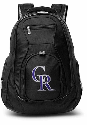 Colorado Rockies Black 19 Laptop Backpack