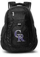 Colorado Rockies Black 19 Laptop Backpack
