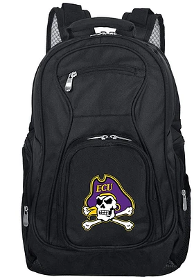 East Carolina Pirates Black 19 Laptop Backpack