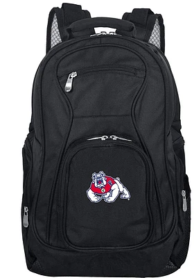 Fresno State Bulldogs Black 19 Laptop Backpack
