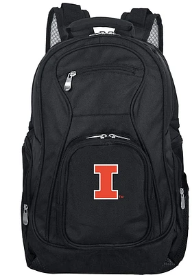 19 Laptop Illinois Fighting Illini Backpack - Black