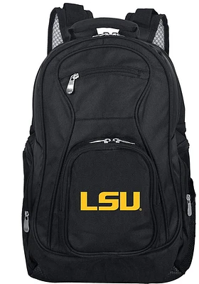 LSU Tigers Black 19 Laptop Backpack