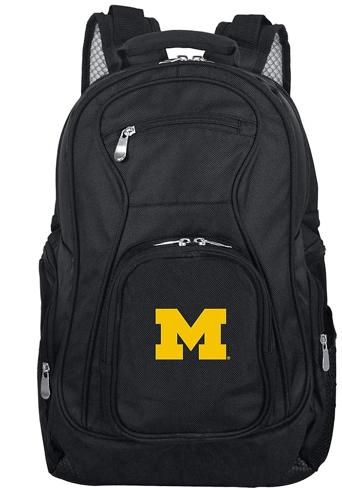 Michigan Wolverines Black 19 Laptop Backpack