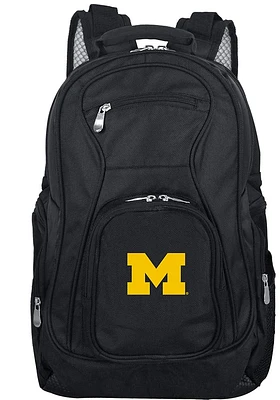 Michigan Wolverines Black 19 Laptop Backpack