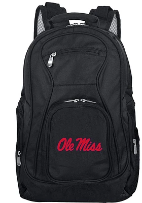 Ole Miss Rebels Black 19 Laptop Backpack