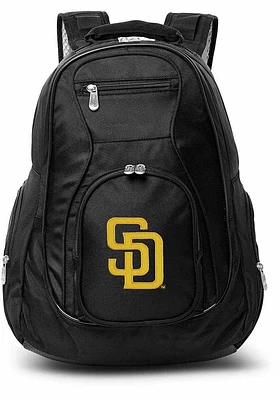 San Diego Padres Black 19 Laptop Backpack