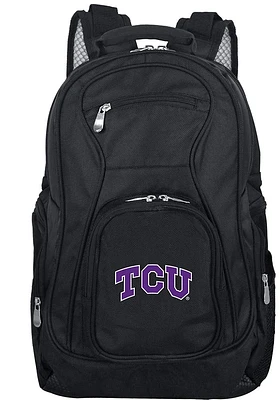 TCU Horned Frogs Black 19 Laptop Backpack