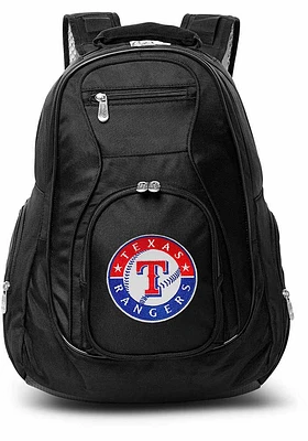 Texas Rangers Black 19 Laptop Backpack
