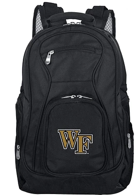 Wake Forest Demon Deacons Black 19 Laptop Backpack