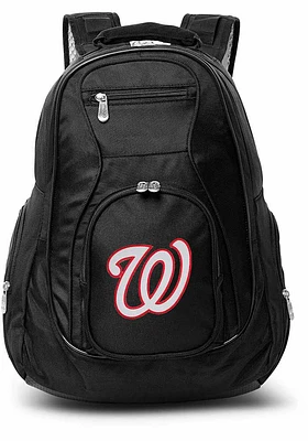 Washington Nationals Black 19 Laptop Backpack