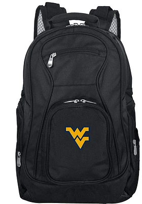 West Virginia Mountaineers Black 19 Laptop Backpack