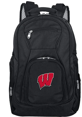 19 Laptop Wisconsin Badgers Backpack - Black