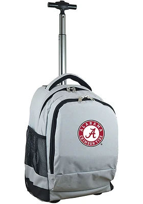 Alabama Crimson Tide Grey Wheeled Premium Backpack